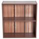 2 Tier Wood Bookshelf Storage Unit