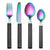 Rainbow 17-piece Flatware Set with Wire Caddy