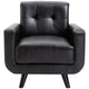 Single Faux Leather Sofa Chair