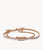 Duo Heart Rose Gold-Tone Stainless Steel Bracelet