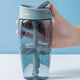 shaker bottle with built-in straw