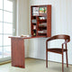 Wall-mounted Convertible Desk Bookshelf