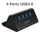 4 ports usb3.0 hub phone holder